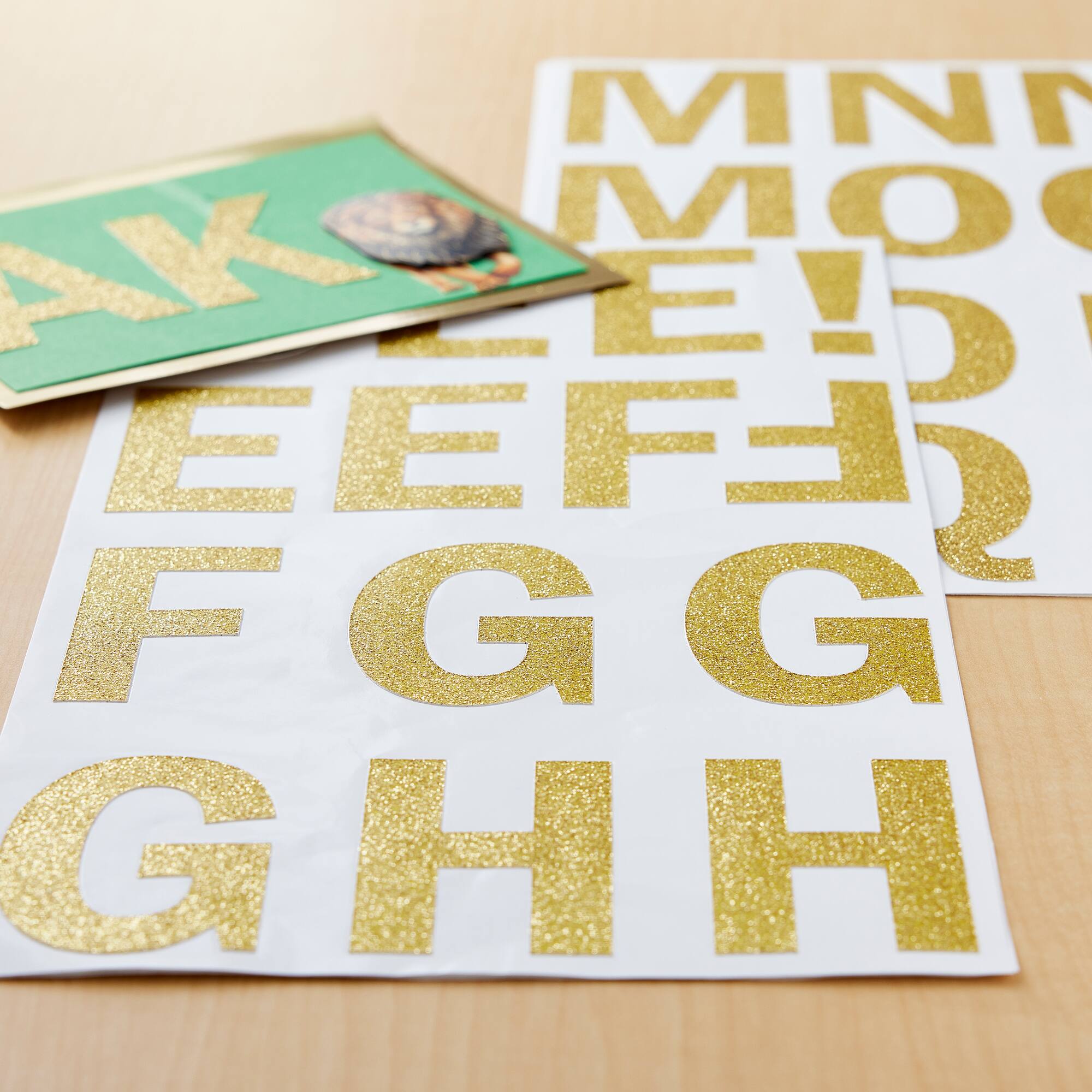Gold Glitter Alphabet Stickers by Recollections™
